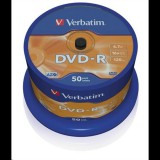 Verbatim DVD-R 4.7GB 16x DVD lemez 50db/henger  (43548) (43548) - Lemez