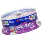 Verbatim DVD+R DL Printable 8X 8,5 GB  Lemez - Cake (25)