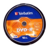 Verbatim DVD-R írható DVD lemez 4,7GB 10db hengeres (43523) - Lemez