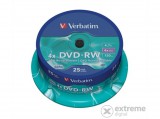 Verbatim DVD-RW 4,7 GB, 4x, újraírható, hengeren (25db)