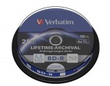 Verbatim M-DISC BD-R 25GB 4X LIFETIME ARCHIVAL NYOMTATHATÓ CAKE (10)