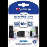 Verbatim Store n Stay Nano OTG 16GB USB 2.0 (49821) - Pendrive