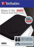 VERBATIM (SVM512G) "Store n Go" USB 3.2 512GB Fekete Külső SSD
