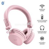Vezeték nélküli fejhallgató 23910, Tones Bluetooth Wireless Headphones - pink (TRUST_23910)