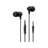 Vezetékes fülhallgató, headset 3.5 mm-es Jack csatlakozóval Usams SJ594 EP-47 fekete