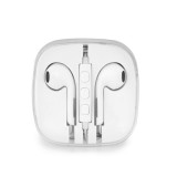 Vezetékes sztereó fülhallgató, Apple készülékekhez, 3.5 mm, felvevőgombos, dobozos, fehér (48129) - Fülhallgató