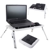 VG E-Table összecsukható laptoptartó asztal, 2 db hűtő ventilátorral