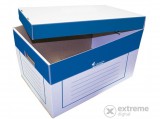 Victoria 320x460x270 mm karton archiváló konténer, kék-fehér
