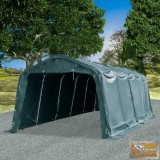 VID sötétzöld elmozdítható pvc állattartó sátor 550 g/m² 3,3 x 8 m
