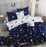 Violet 3 részes ágyneműhuzat, ágynemű garnitúra, pamut ágynemű szett, kék Csillag