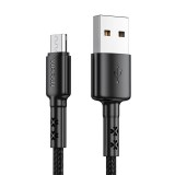 Vipfan X02 USB-Micro USB kábel 3A 1.8m (fekete (X02MK-1.8m-black) (X02MK-1.8m-black) - Adatkábel