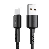 Vipfan X02 USB-USB-C kábel 3A 1.2m fekete (X02TC-1.2m-black) (X02TC-1.2m-black) - Adatkábel