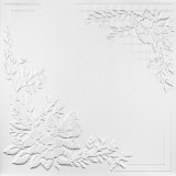 WEBBA Álmennyezeti lap, C2068, fehér, 50 x 50 x 0,3 cm
