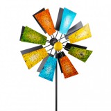 Wind Szélkerék szélforgó dísz játék kerti dekoráció földbe szúrható színes kerti dekoráció