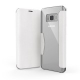 X-Doria Engage Folio - Samsung Galaxy S8 kinyitható tok - fehér / áttetsző