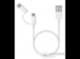 Xiaomi Mi 2in1 Micro USB kábel - USB Type C kábel, 1m, fehér