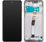 Xiaomi Redmi Note 9S kompatibilis LCD modul kerettel, OEM jellegű, fehér