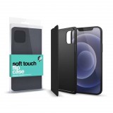 XPRO Soft Touch Flip Case fekete Samsung S21 FE készülékhez (125253) - Telefontok
