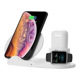 Xprotector 3in1 Qi töltő állomás iPhone, Watch, Airpods fehér színű (118517) (X118517) - Vezeték nélküli töltők