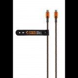 Xtorm CXX005 USB-C - USB-C kábel 1.5m fekete-narancssárga (CXX005) - Adatkábel