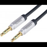 Yenkee YCA 202 BSR sztereó audió AUX kábel 2m (YCA 202 BSR) - Audió kábel