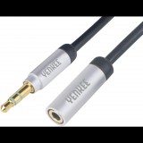 Yenkee YCA 222 BSR sztereó audió AUX hosszabbító kábel 2m (YCA 222 BSR) - Audió kábel