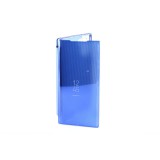 YOOUP Clear view Samsung Galaxy Note 10 N970 oldalra nyíló tok kék