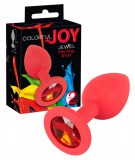 You2Toys Colorful JOY - szilikon anál dildó - kicsi (piros)
