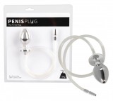 You2Toys Piss to Ass Plug - üreges acél anál dildó húgycsőtágítóval