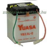 YUASA Motor Yuasa YB2,5L-C 12V 2,5Ah Motor akkumulátor sav nélkül