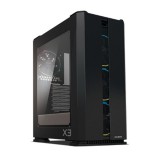 Zalman x3 fekete (táp nélküli) ablakos atx ház x3 black